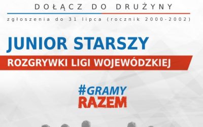 Ruszają treningi juniora starszego!
